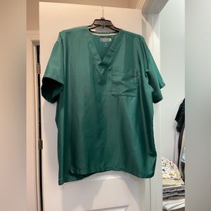Hunter green scrub set